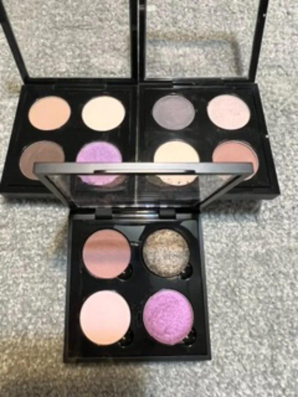 Almost New 2 MAC Eyeshadow Quads & 1 Anastasia Eyeshadow Quad in Neutrals